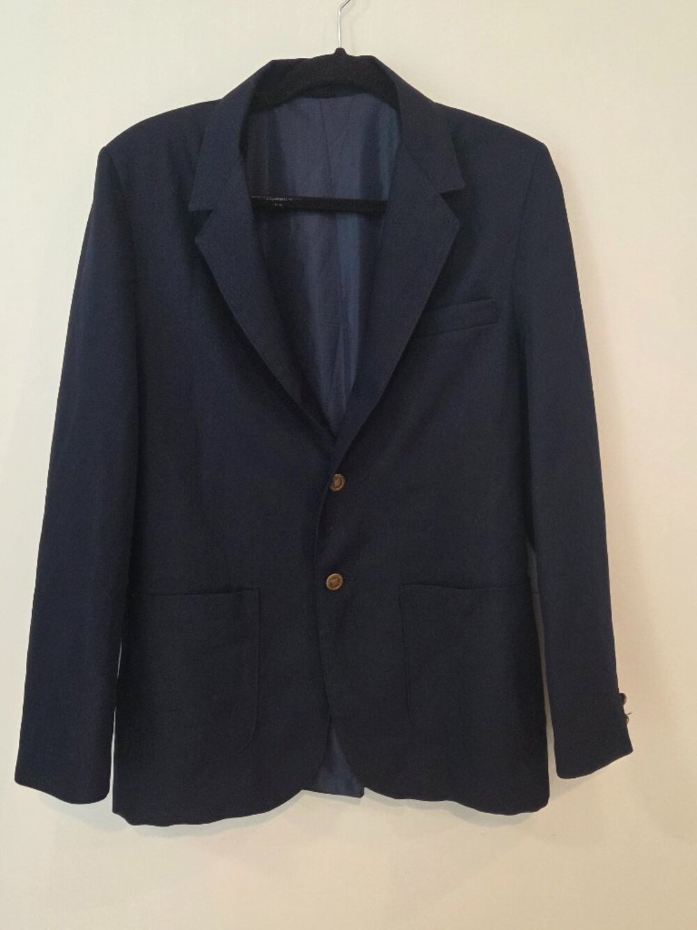 Vtg Womens Navy Blazer